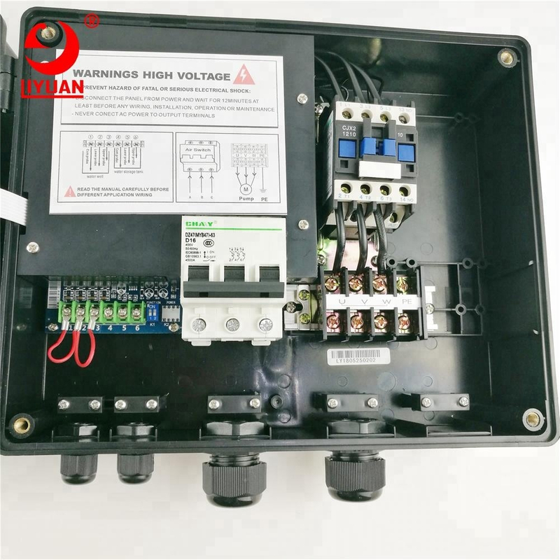 water pump control boxes electric led control three phase controller